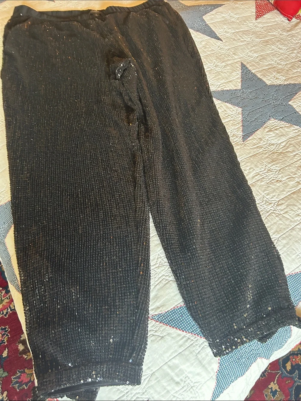 Black Sequin Women's st. John pants, The Devil wears Prada 2.style. - Picture 2 of 7